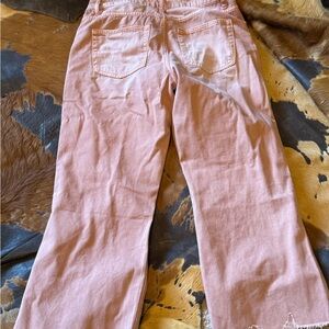 Vervet Women's Pink Jeans Size 29- wide leg/ distressed